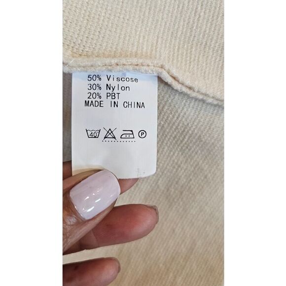 Anrabess Midi Open Front Knit Cardigan Size Medium - Picture 8 of 9